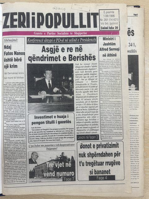 Zëri i Popullit 1995-09-01